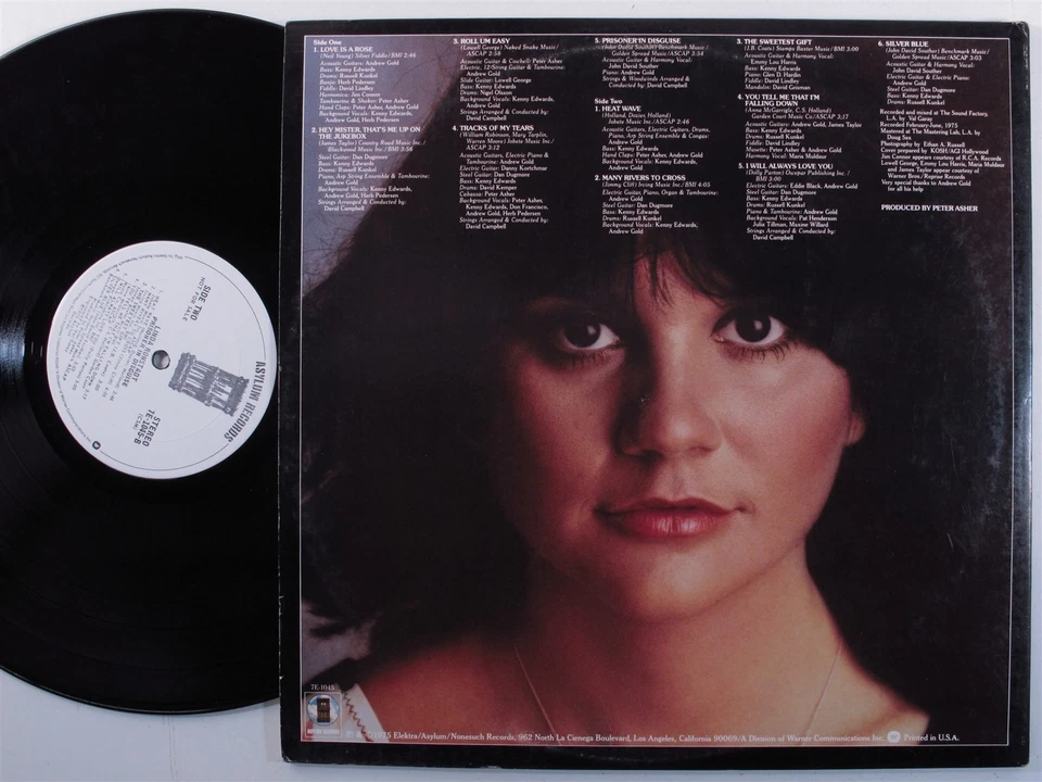 LINDA RONSTADT Prisoner In Disguise ASYLUM LP VG+ wlp embossed gatefold z - Image 2 of 2