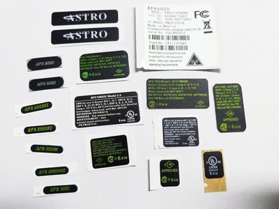 DIY Radio Decal Badge Fit Motorola APX6000/7000/8000/8000XE/SRX2000 Custom Logo