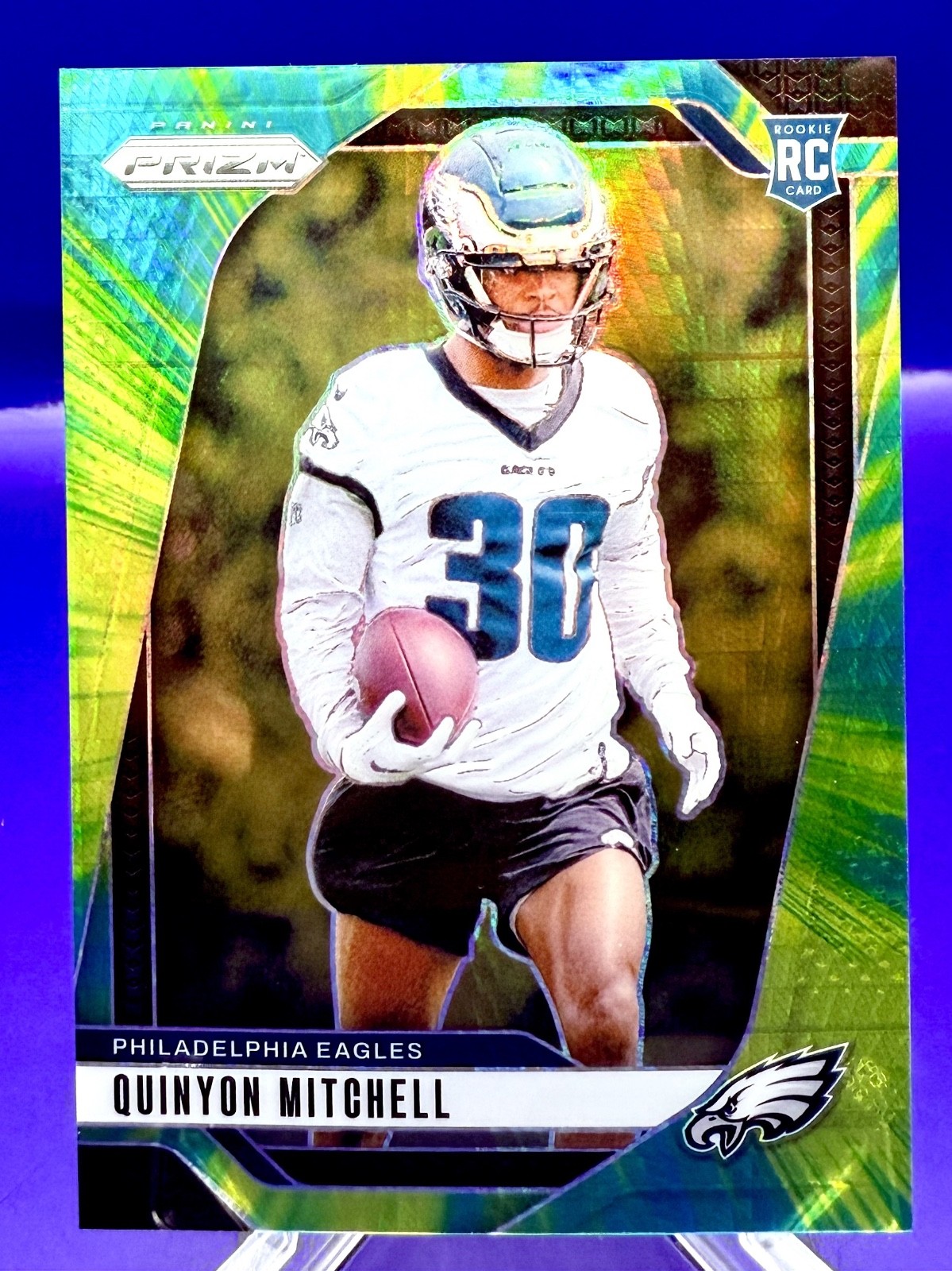 2024 Panini Prizm Rookies Quinyon Mitchell #381 Hyper Prizm /180 (RC) Eagles