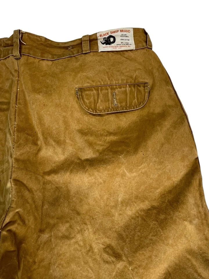 Vintage 1960s Canvas Pants (36x28) Black Sheep Distressed Made In USA Workwear - Image 3 of 4