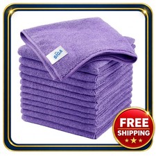 Microfiber Cleaning Cloths 12 Pack Ultra Soft Streak Free Absorbent