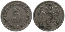 Serbia - Serbia 5 Para 1904 - III