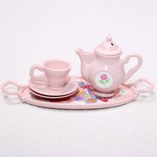 Barbie My First Tea Party 6 Piece Rose Service Tea Set 1995 Replacement Pieces