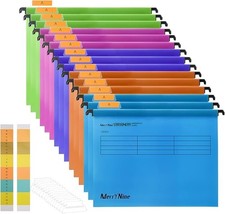 Image of A4 Suspension Files, MerryNine 15PCS Polypropylene Filing Cabinet Suspension Fil