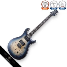 Paul Reed Smith SE Custom 24-08 Limited Edition Guitar Poplar Burl Lake Blue