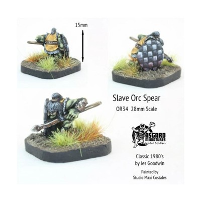 Alternative Armies Asgard Miniatures Slave Orc w/Spear Pack New