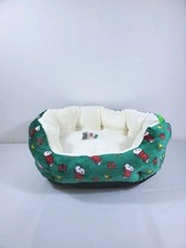 Peanuts Snoopy Small Dog Pet Cozy Cuddler Bed Christmas Theme 19 X 15 X 7  