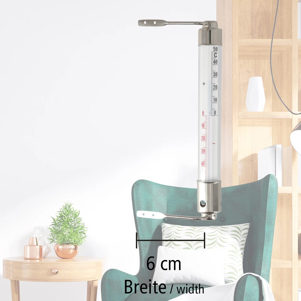 Fensterthermometer Wiener Analog Thermometer Außen Fensterrahmen Fenster - Bild 4 von 4