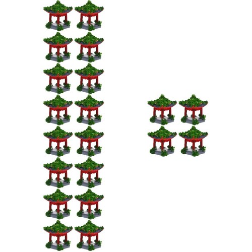 Compact Resin Mini Pavilion Model Multi Color for Scenic Garden Decor ...
