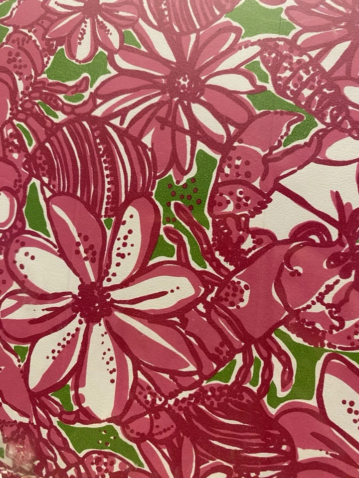 Lilly Pulitzer Pink Floral Print iPad Case w/Folding Cover for 9x7" iPad-EUC - Image 4 of 4