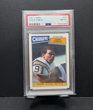 1987 Topps Leslie O'Neal #347 (RC) PSA 8 Rookie Card Chargers. rookie card picture