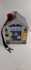 Melissa & Doug 12505 Wooden Doorbell House + Dolls Good Condition