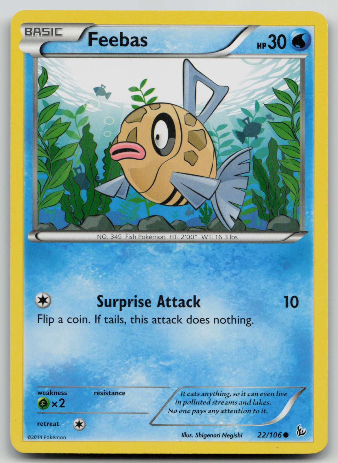 Feebas 22/106 XY - Flashfire Lightly Played