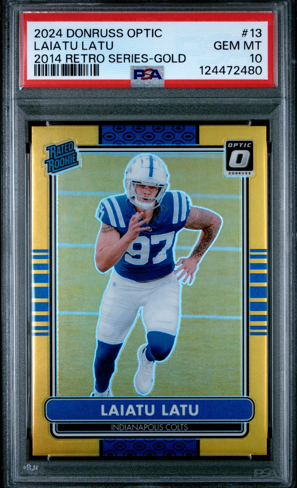 Laiatu Latu Panini Donruss Optic 2014 Retro Series #13 Gold