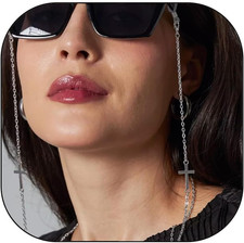 Stylish Eyeglass Chains for Women, Premium Stainless Steel Glasses Necklace Hold
