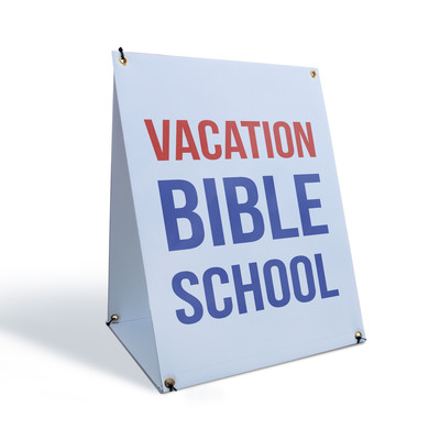 Vacation Bible School A-Frame Sidewalk Sign Faith Based Community Event Join