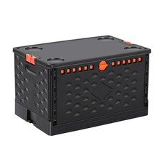 Storage Bins With Lids 16 Gal-Collapsible Crate- Stackable Containers Box-Boo...
