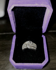 Antigue Solid 925 sterling ring beautiful stone pattern