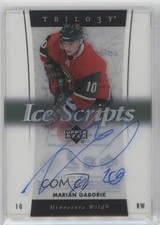 2005-06 Upper Deck Trilogy Ice Scripts Marian Gaborik #IS-MG Auto 11jd