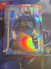 2025 Topps Chrome Football Penei Sewell Football Leather Border