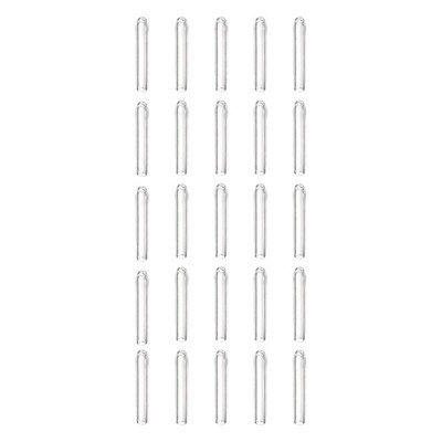 100pcs Round Rubber End Caps 2mm ID Bolt Covers Screw Protectors, Translucent