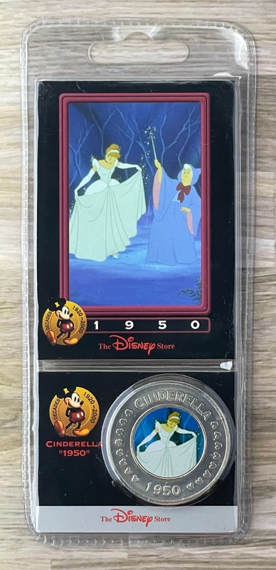 Disney Decades Coin and Card #33 - 1950 Cinderella - NIP