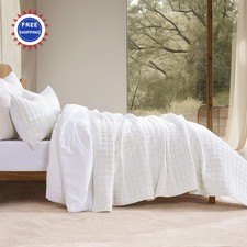 RECYCO Luxury Velvet Quilt Set King Size Bedding Sets Ultra Soft Velvet