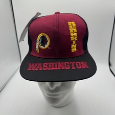 Vintage Washington Redskins Snapback Hat Cap NWT Team NFL Logo Drew Pearson USA