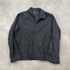 Tommy Hilfiger Harrington Jacket Men's Large Vintage Quilted Windbreaker, Black