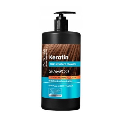 Dr Sante Keratin Haarshampoo Shampoo Pflege Stärkend mit Kolagen 1000ml