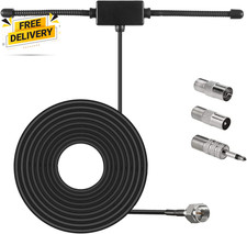 FM Radio Antenna Adhesive Mounting FM Radio FM Dipole Antenna for Stereo