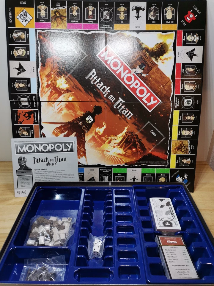 Gesellschaftsspiel - Monopoly Attack on Titan - ( ab 8 Jahren ) - NEUWARE - Bild 3 von 4