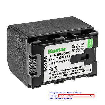 Kastar Replacement Battery for JVC BN-VG121 JVC Everio GZ-MS215BEU GZ-MS215PEU