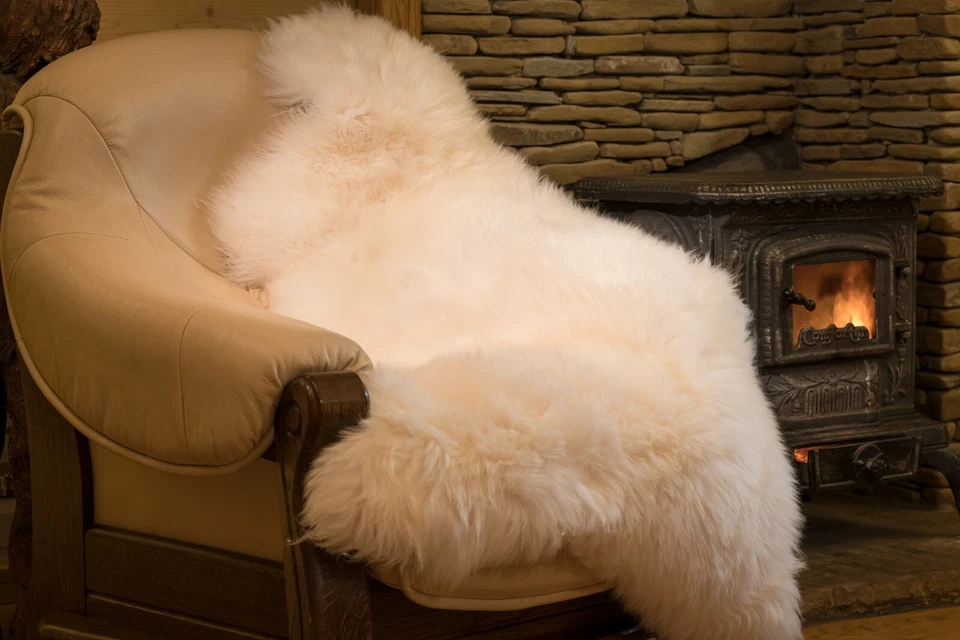Echtes Lammfell Schaffell, Premium-Qualität! Öko-Fell, Leder - Bild 3 von 4