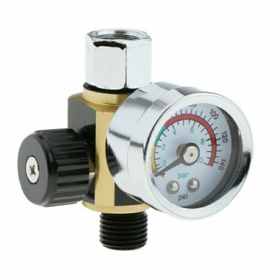 Druckregler for Devilbiss + Iwata Spray Werkzeug Verstellung Anzeige Neu