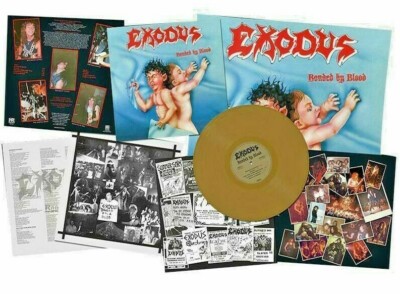 Exodus - Bonded by Blood Gold LP Vinyl 250 worldwide incl. Poster HRR 364 NEU 