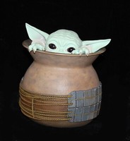 Attakus Star Wars Sw Prestige Collection Grogu In A Jar - 1:2 Resin Statue
