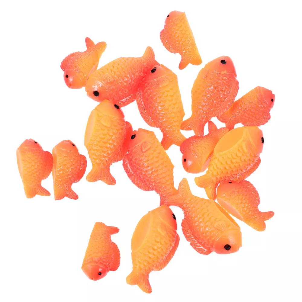 16PCS Simulated Funny Little Fish Mini Fish Figurines Plastic Baby