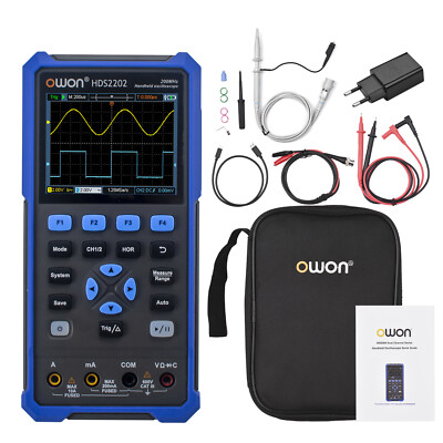 Handoszilloskop 200 MHz 20.000 Zählt Multimeter OSC+DMM+Wellenformgenerator D