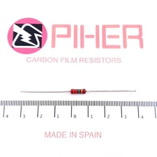 1 X 1/3W 2.2M 2M2 5% 1970s VINTAGE PIHER RESISTOR. NOS. C545U806