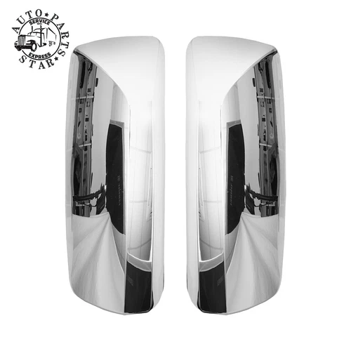 Chrome Door Mirror Cover pair for Volvo VNL 04-17 LH+RH Side
