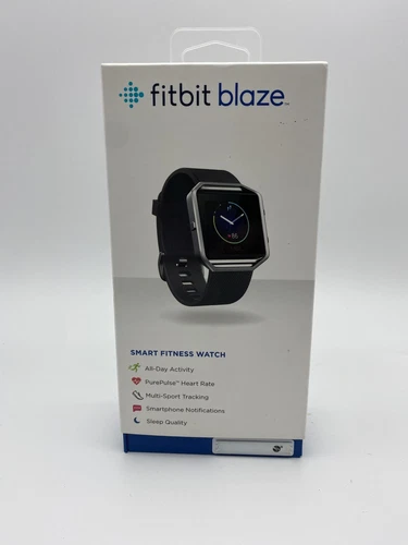 New Fitbit Blaze Smart Fitness Tracker Watch Size Small & Large -Black FB502S - Picture 3 of 17