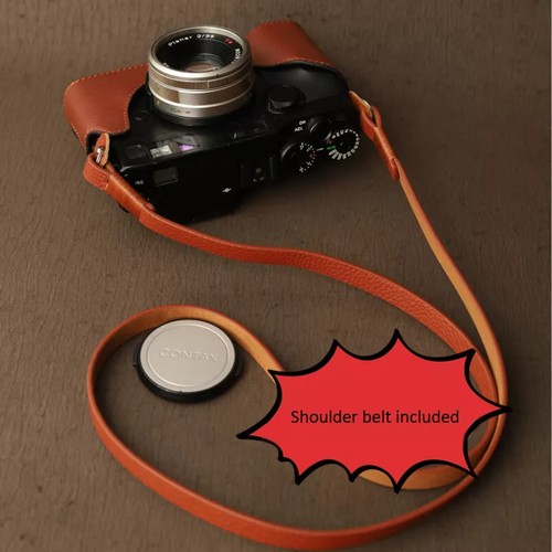 Genuine Real Leather Camera Bag Case Cover Grip Strap Protect for Contax G2 G1 - Picture 7 of 17