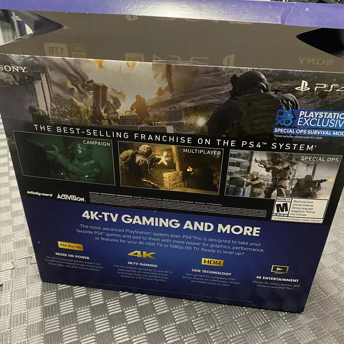 Sony Playstation PS4 Pro 1TB Call of Duty: Modern Warfare Bundle