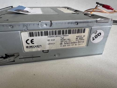 Mercedes Audio 10 BE3200 Autoradio Kassette Radio A2088200386 + CODE - Bild 7 von 8