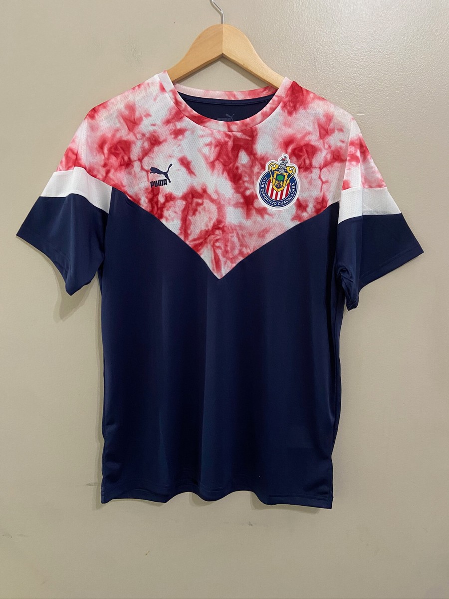 Puma Guadalajara Chivas Iconic Tee Jersey Shirt Mens S Blue
