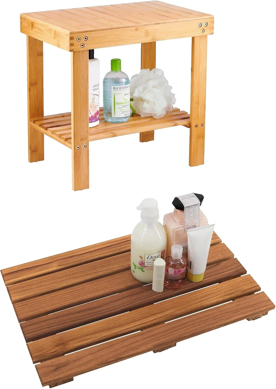 Bamboo Bath Mats, Rugs & Toilet Covers
