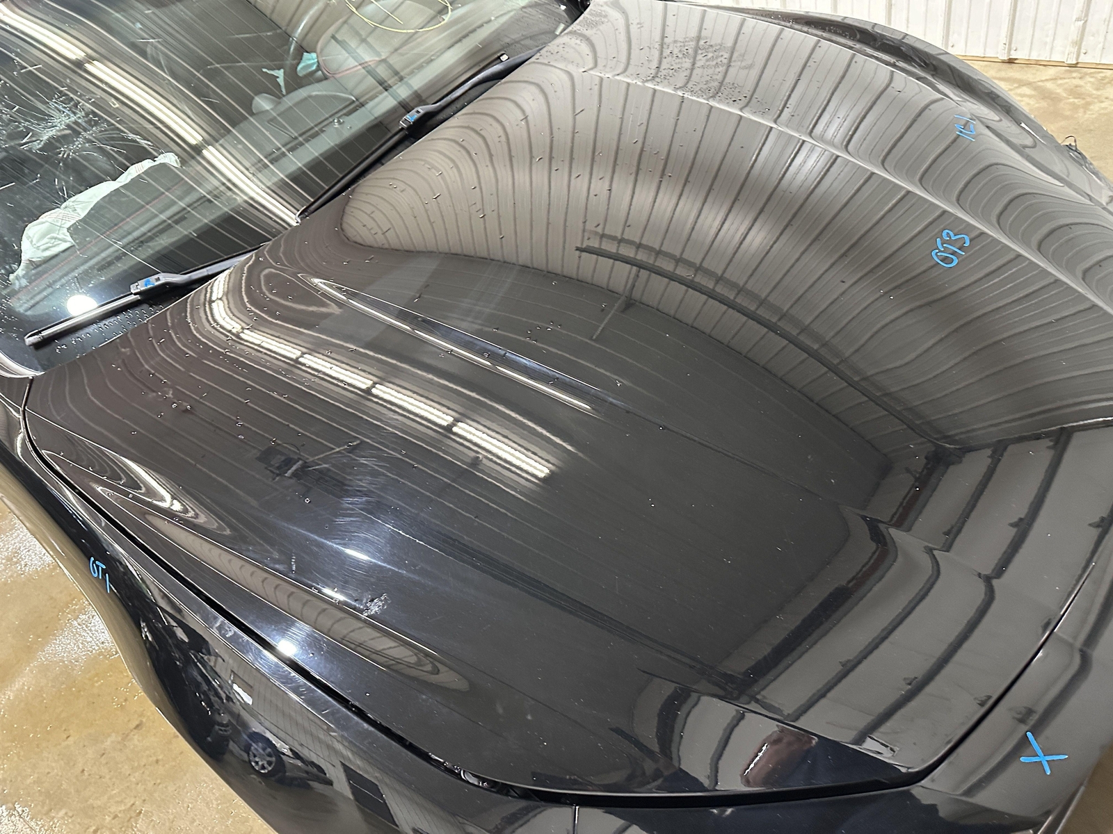 16 MASERATI GHIBLI FRONT HOOD PANEL BONNET W/ HINGES NERO VR./BLACK 820/A