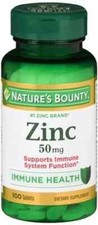 SM Nature's Bounty Zinc 50 mg Supports Immune System Health 100 Tablets