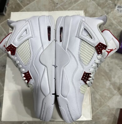 Size 9.5 - Air Jordan 4 Retro Red Metallic for sale online